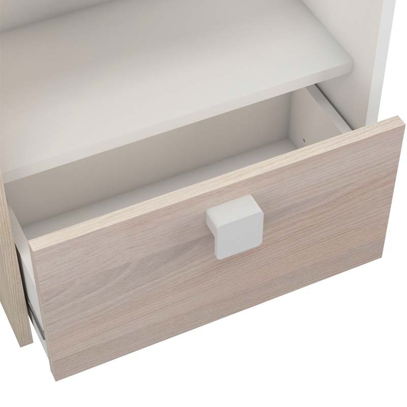 Cabecero Puente Cama 90 Game con Estantes y 1 Cajón - Miroytengo.es