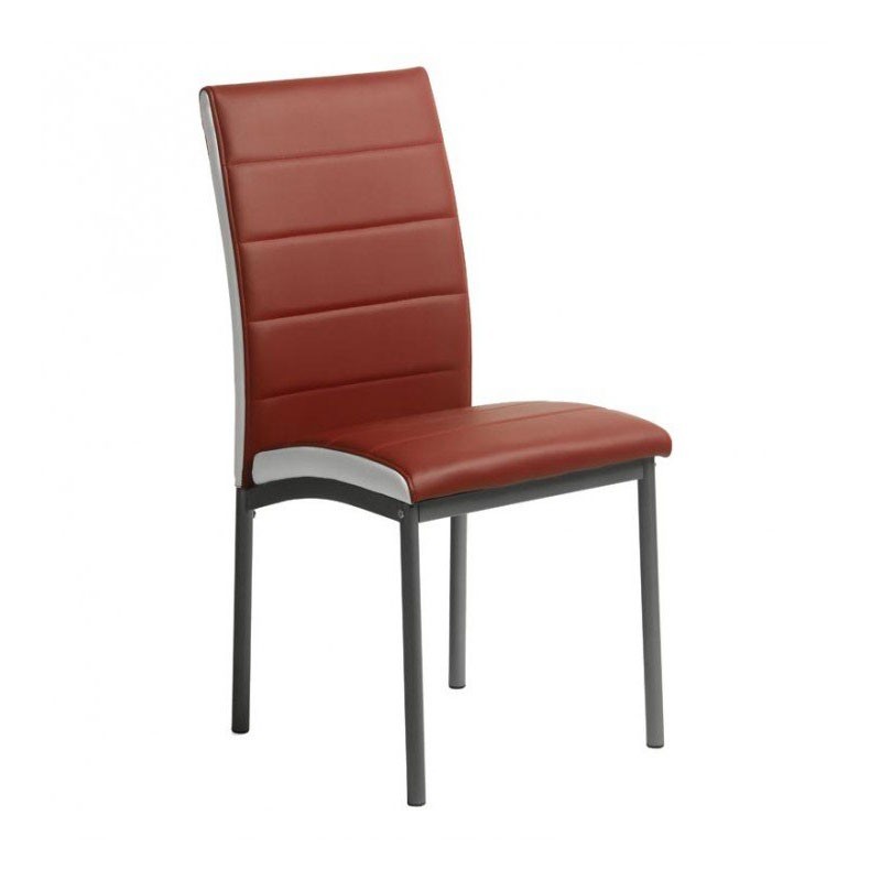 Sillas de comedor rockabily Meli rojo y blanco 92x45x54 Sillas de comedor rockabily Meli rojo y blanco 92x45x54