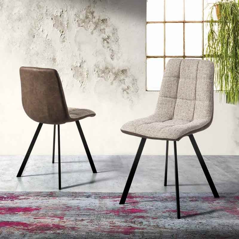 Silla beige Delta trasera ecopiel marrón Silla beige Delta trasera ecopiel marrón