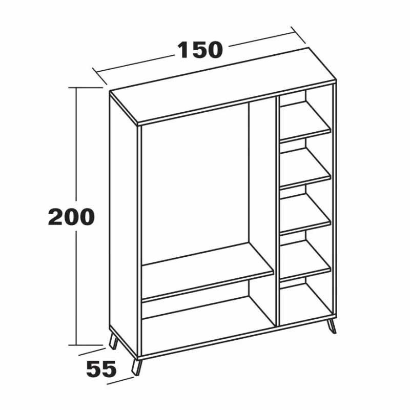 Dormitorio Matrimonio Estilo Industrial Pack Muebles Clim