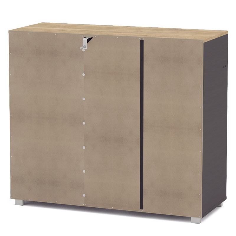 Buffet Barkery Gris Grafito Botellero_Detrás Buffet Barkery Gris Grafito Botellero_Detrás