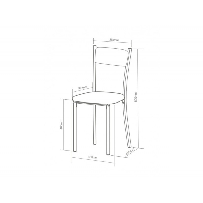 Silla poliuretano color combinado negro/gris Silla poliuretano color combinado negro/gris