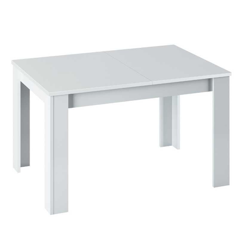 Pack Completo Muebles salón Belus Color Blanco Comedor Estilo Moderno  (Mueble Modular + Mesa de Centro + Mesa Comedor)