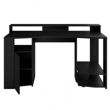 Pack Gaming LED Color Negro Mesa Y Estanterías_3