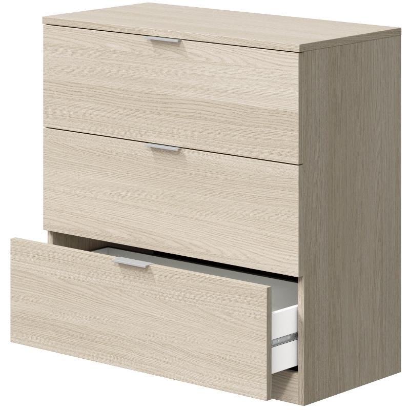 Habitación Juvenil Moderna Conjunto Muebles Color Roble Moderno