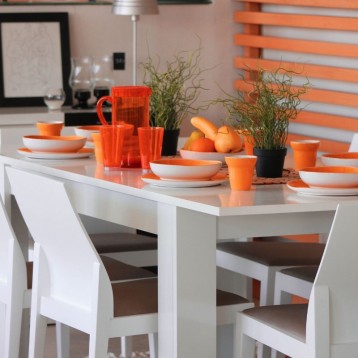 Pack muebles salón moderno mesa extensible blanca_3