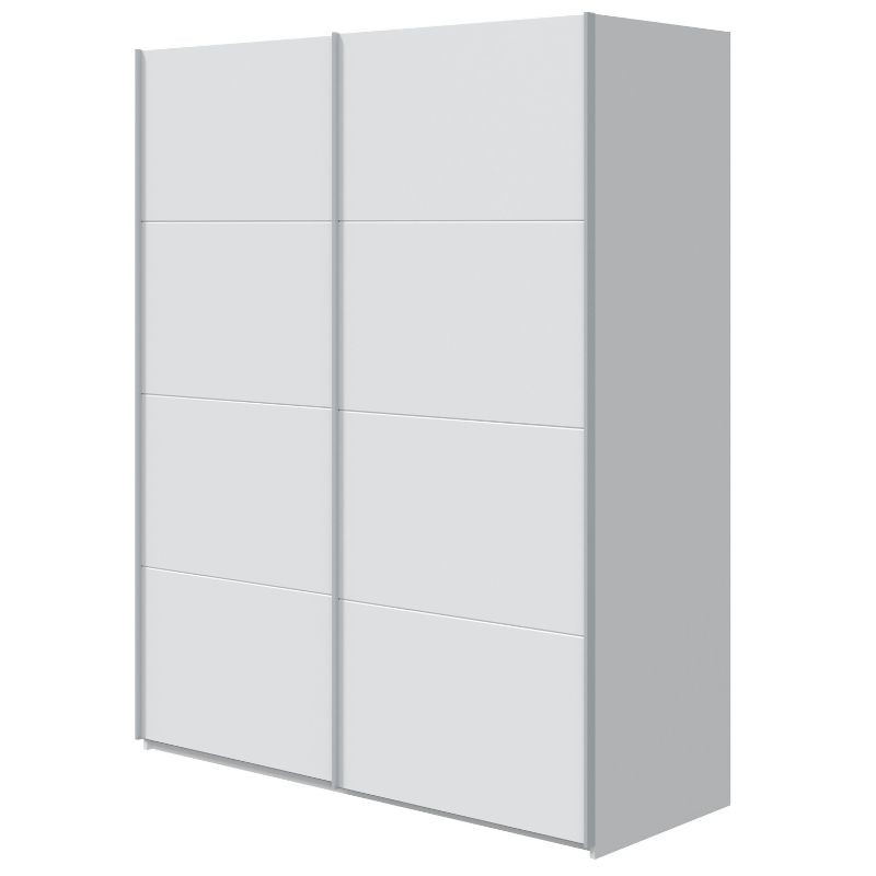 Dormitorio Matrimonio Estilo Nórdico Pack Blanco Artik y Gris Antracita 150 cm