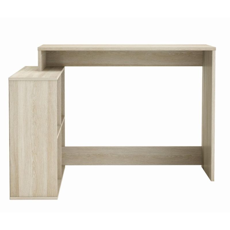 Mesa escritorio con estanteria baja Roble Shannon 112 cm Mesa escritorio con estanteria baja Roble Shannon 112 cm