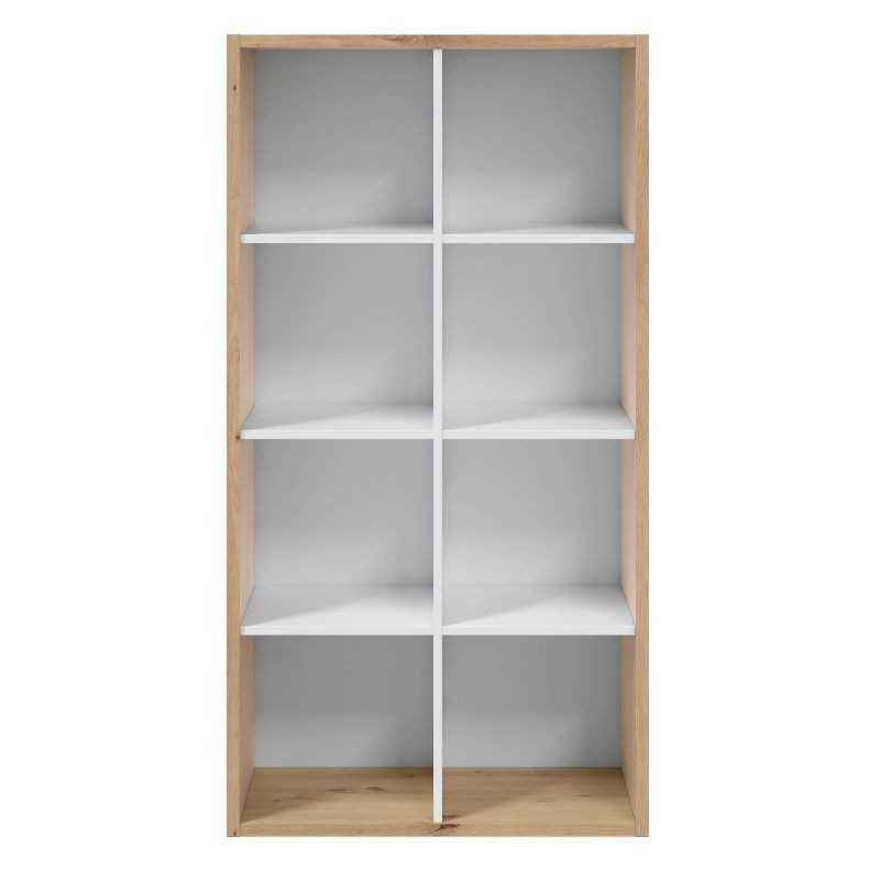 Pack muebles oficina roble y blanco estanteria Pack muebles oficina roble y blanco estanteria