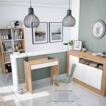 Pack muebles oficina roble y blanco_4