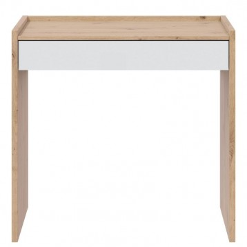 Pack muebles oficina roble y blanco escritorio_1