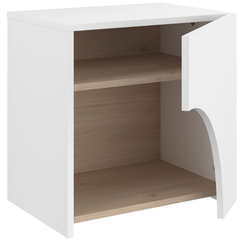 Mesita Noche Arabia Color Blanco  2