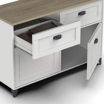 Aparador Salón Portobello Color Blanco Sorft y Roble Cambrian-2