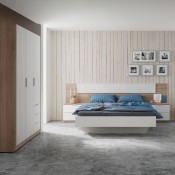 Armario Dormitorio Color Blanco 3 Puertas 3 Cajones Con Estantes Y Barra  121x52x180 Cm con Ofertas en Carrefour