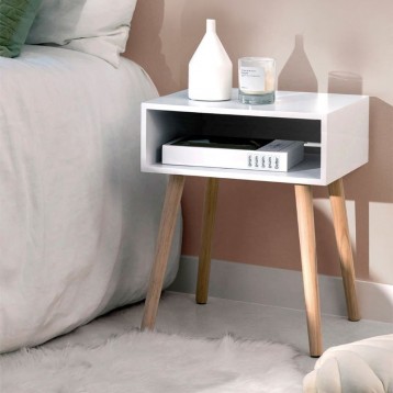 Mesita De Noche Yao Blanco Y Haya_Ambiente