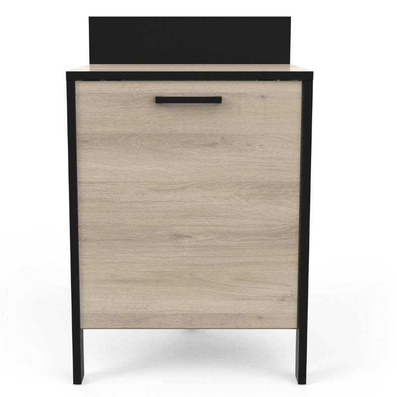 módulo cocina fabrik 60cm roble y negro frontal