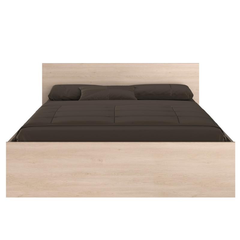 Cama De Matrimonio John color Roble Brooklyn_centrada Cama De Matrimonio John color Roble Brooklyn_centrada