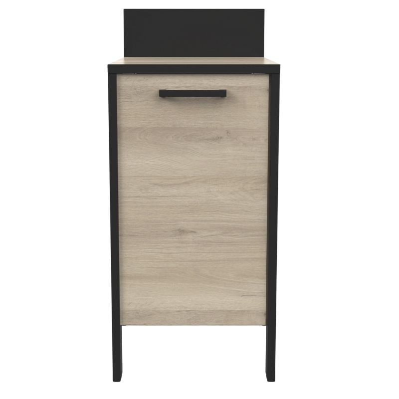 Módulo Cocina Inferior Industriale 1p Color Roble y Negro_1