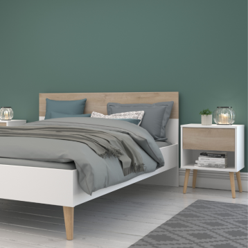 Habitación Completa Osaka color Roble y Blanco_ambiente