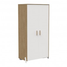 Armario Juvenil Infantil Naili 2 Puertas Blanco Mate Y Roble Hamilton 90x183 cm Armario Juvenil Infantil Naili 2 Puertas Blanco Mate Y Roble Hamilton 90x183 cm