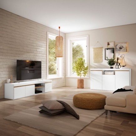 Pack salón Elis blanco y naturale_Portada