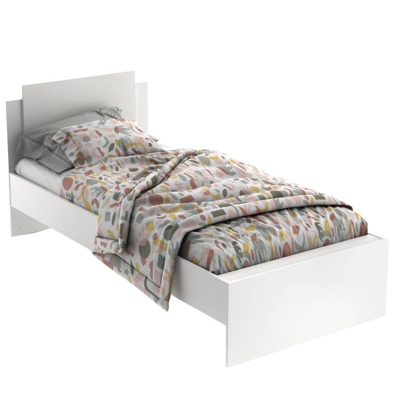 Elegante cama individual de diseño 90x190
