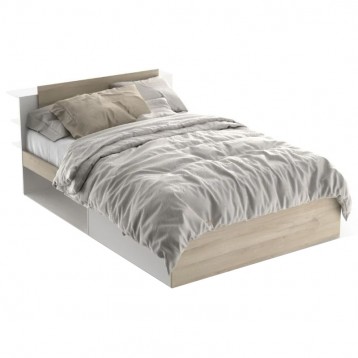 Dormitorio Izzy Blanco y Kronberg Cama+Cómoda_Cama_1