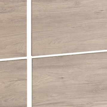 Cabecero 90 Roble y Mesita Blanca 3 Cajones Nova_Cabecero_Detalle