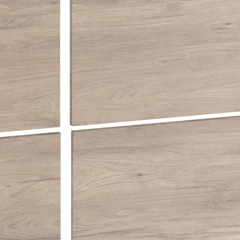 Cabecero 90 Roble y Mesita Blanca 3 Cajones Nova_Cabecero_Detalle