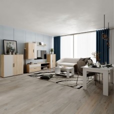 Pack Muebles Salón Completo Last Blanco y Roble Sonoma
