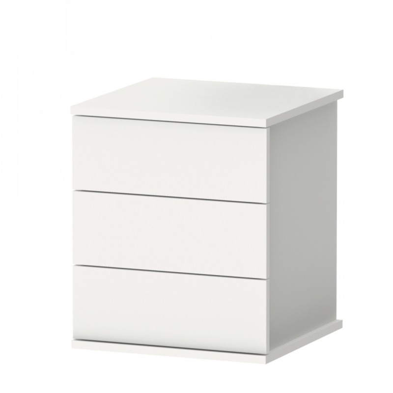 Pack de Dormitorio Blanco y Roble Aurora con Armario, Cabecero y 2 Mesitas de Noche