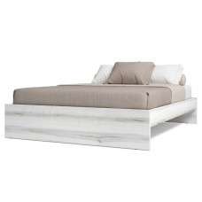 Cama de matrimonio Aro Blanco Albo 150x190 cm Cama de matrimonio Aro Blanco Albo 150x190 cm