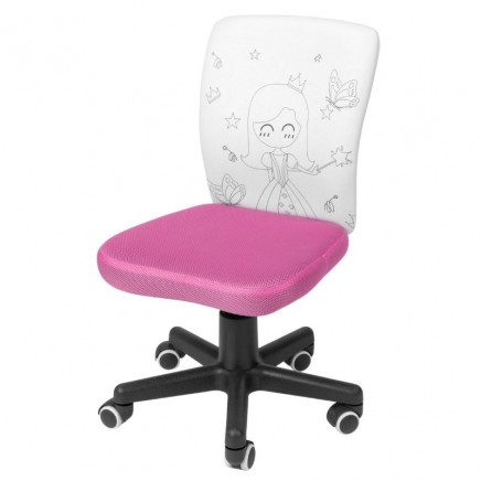 Silla Infantil Pintame Princesa Color Blanco