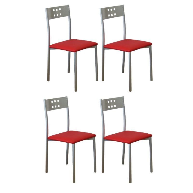 Sillas Costa Cocina Multiusos Color Rojo De Metal Con Polipiel Sillas Costa Cocina Multiusos Color Rojo De Metal Con Polipiel