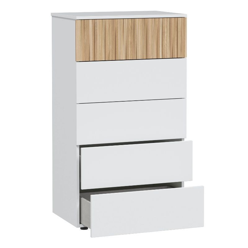Dormitorio Matrimonio Estilo Nórdico Pack Muebles Ethna Natur y Blanco