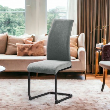 Silla Salón Comedor Tacoma Color Gris ambiente