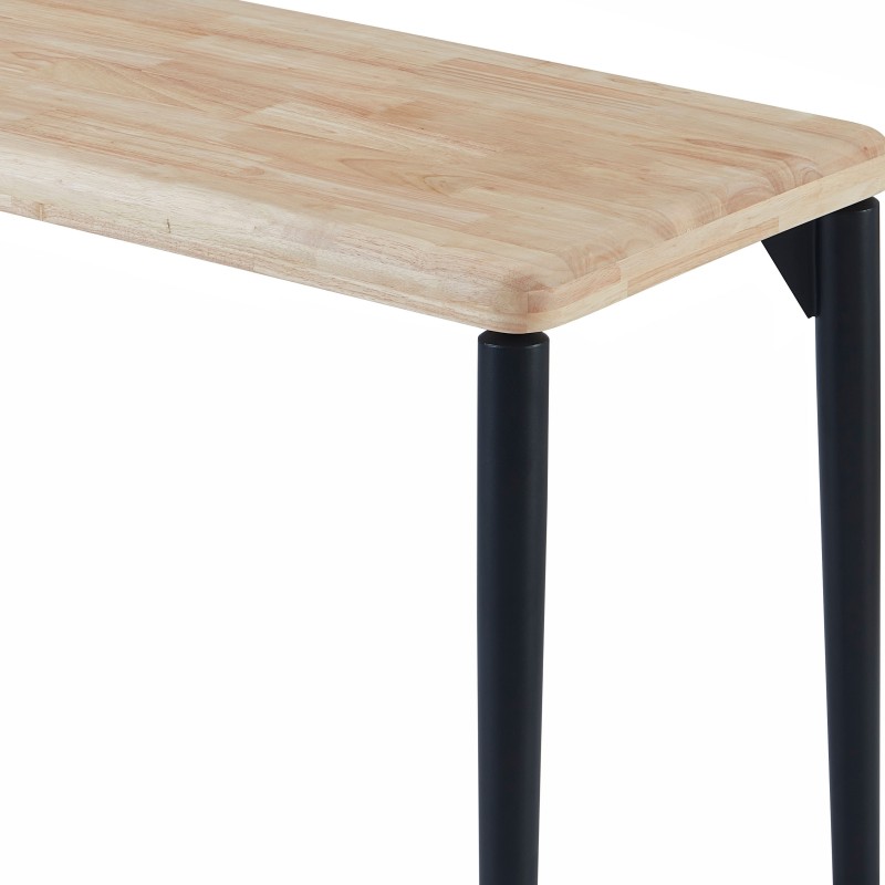 Mesa Escritorio Napi Color Roble Nordish y Negro 120 cm