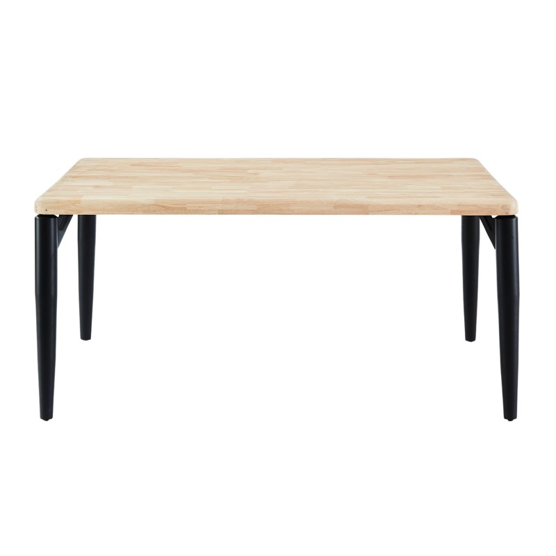 Mesa de Comedor Fija Napi en Roble Nordish y Negro 160x100 cm Mesa de Comedor Fija Napi en Roble Nordish y Negro 160x100 cm