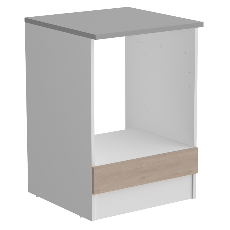 Cocina Modular Eko 8 Muebles Color Roble Jackson y Blanco Mate 240 cm Cocina Modular Eko 8 Muebles Color Roble Jackson y Blanco Mate 240 cm