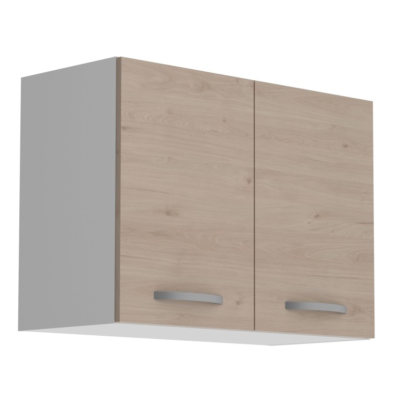 Cocina Modular Eko 8 Muebles Color Roble Jackson y Blanco Mate 240 cm Cocina Modular Eko 8 Muebles Color Roble Jackson y Blanco Mate 240 cm