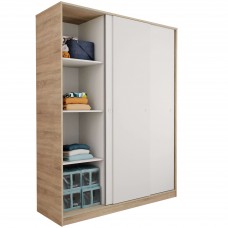 Armario con Puerta Corredera Tibet Cambrian y Blanco 150x200 cm Armario con Puerta Corredera Tibet Cambrian y Blanco 150x200 cm