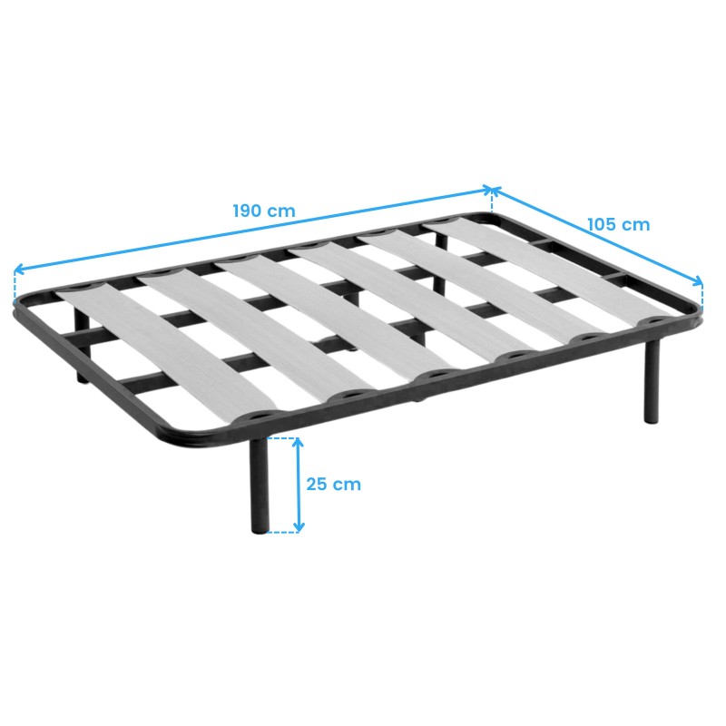 Somier de Láminas Balda Ancha 40x30 mm (Con Patas)