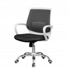 Silla oficina Trend Color Blanco mate y negro