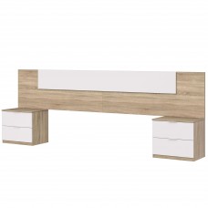 Cabecero de Cama con Mesitas Para Habitación Matrimonio 247 cm Cabecero de Cama con Mesitas Para Habitación Matrimonio 247 cm