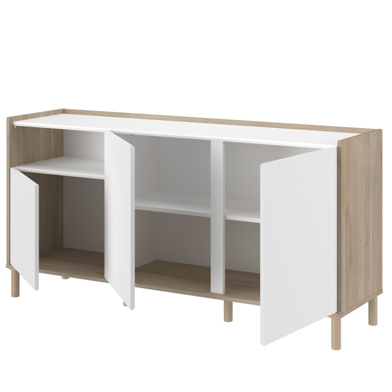 pack_salón_azzaro_aparador_tres puertas_abierto