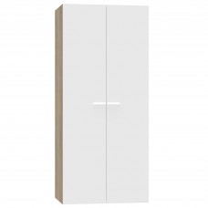 Armario 2 Puertas Tibet Color Roble Cambrian y Blanco 79x180 cm Armario 2 Puertas Tibet Color Roble Cambrian y Blanco 79x180 cm