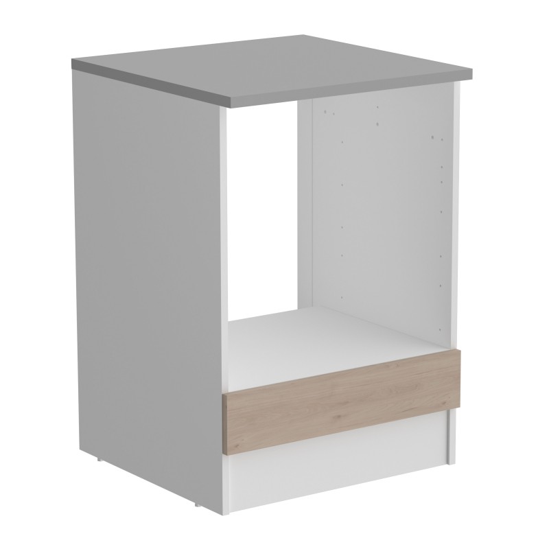 Cocina Modular Completa Eko 9 Módulos Roble Jackson y Blanco Mate 280 cm