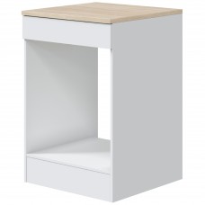 Módulo Cocina Kira Inferior Horno Blanco Brillo y Roble Canadian 60x60 cm Módulo Cocina Kira Inferior Horno Blanco Brillo y Roble Canadian 60x60 cm