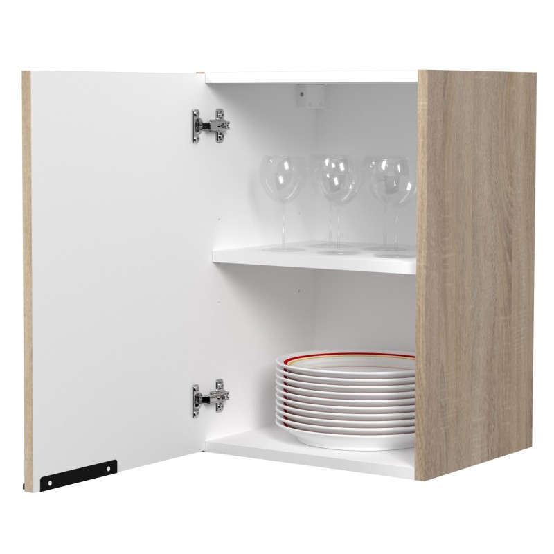 Módulo Cocina Superior Arko Color Roble Áspero y Negro 40x36 cm