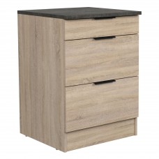Módulo Cocina Inferior Arko 3C Roble Áspero y Negro 60x60 cm Módulo Cocina Inferior Arko 3C Roble Áspero y Negro 60x60 cm